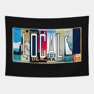 Delaware Local License Plates Tapestry