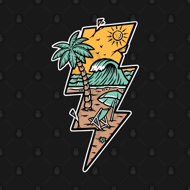 beach view and lightning shape by gunaone design