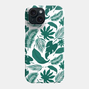 Leaves Pattern - Green Phone Case