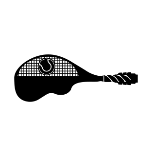 Tennis Racket Guitar T-Shirt