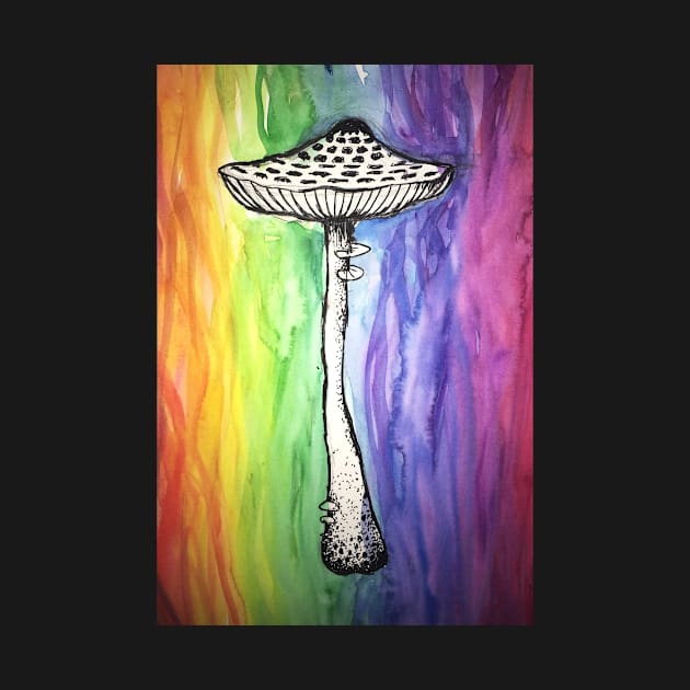 Rainbow Mushroom by GhostFlowerDesigns