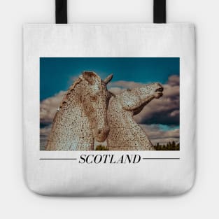 Kelpies, Scotland | Unique Beautiful Travelling Home Decor | Phone Cases Stickers Wall Prints | Scottish Travel Photographer  | ZOE DARGUE PHOTOGRAPHY | Glasgow Travel Photographer Tote