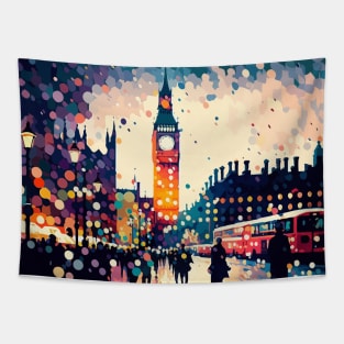 London | Pointillism Tapestry