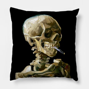 Vincent van Gogh Head of a Skeleton with a Burning Cigarette Pillow