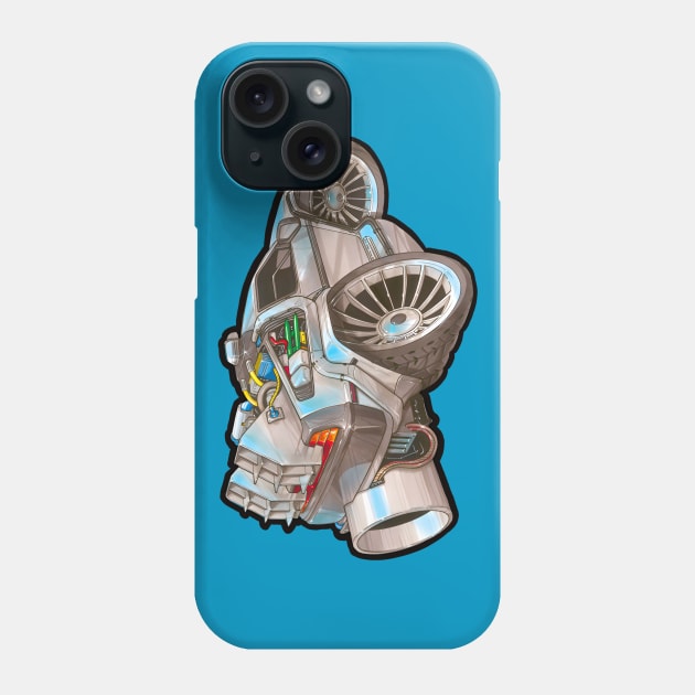 Delorean Time Machine Phone Case by marat