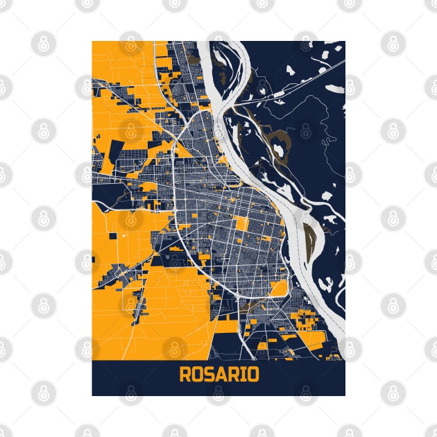 Rosario - Argentina Bluefresh City Map by tienstencil