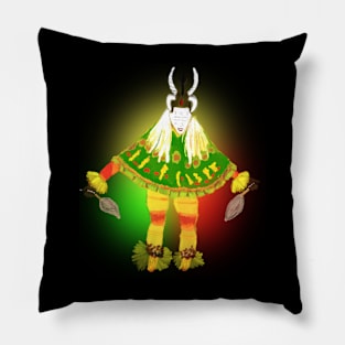 Zaouli The Impossible Traditional African Ethnic Dance from Ivory Coast Africa Pillow