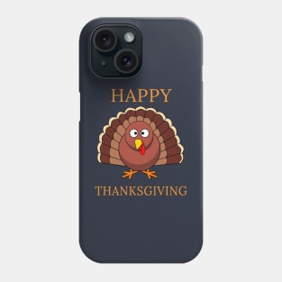 Happy Thanksgiving Day Funny Cartoon Turkey Gift Phone Case