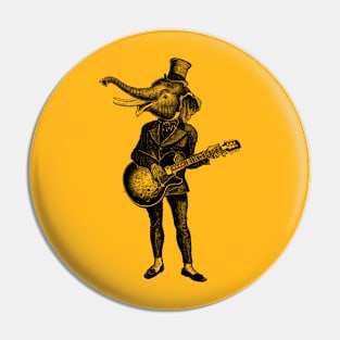 Elephant Guitarist Pin