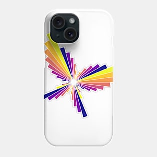 Sunset Butterfly | Flying Wings Bar Charts White Phone Case