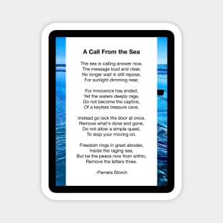 A Call From the Sea Poem Writer's Edition Magnet