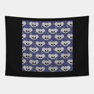 koalas, leaves and triangles, circles Tapestry