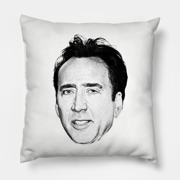 Crazy Nic Cage Pillow by DankFutura