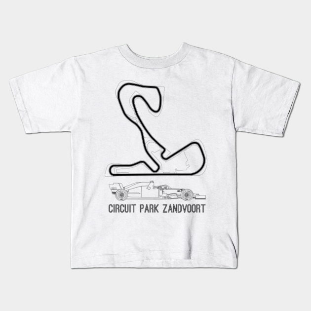 Zandvoort Circuit Gp Map F1 Kids T Shirt Teepublic