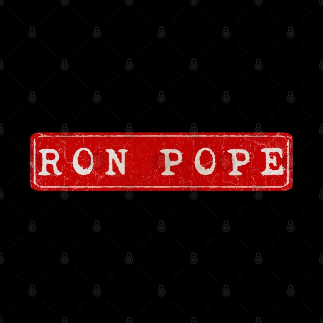 vintage retro plate Ron Pope by GXg.Smx