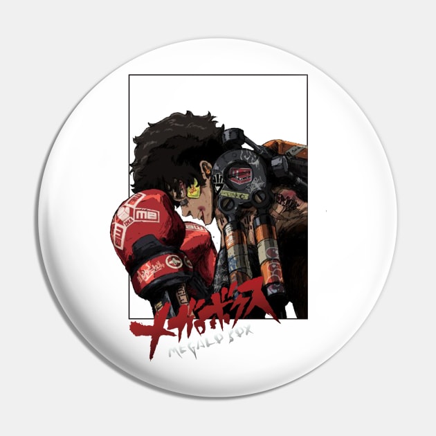 Megalo Box Design Pin by Sanal Geek