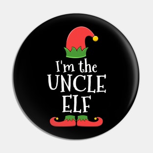 Uncle Elf for Matching Family Christmas Group Pin