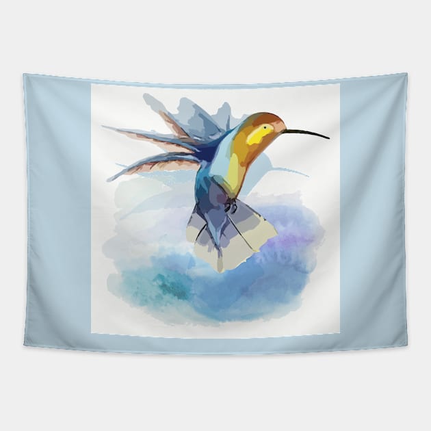 Hummingbird Tapestry by AhMath