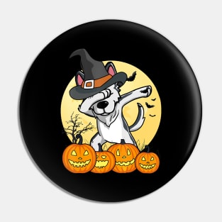Dabbing Husky Dab Dance Funny Dog Halloween Pin