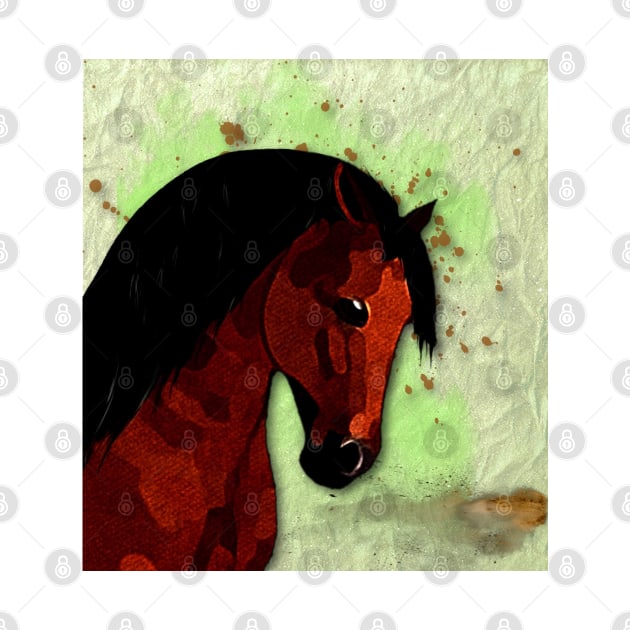 Horse Lovers Bay Horse by KC Morcom aka KCM Gems n Bling aka KCM Inspirations