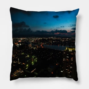 Photography - Fukuoka Skyline Pillow