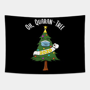 Christmas Tree 2020 Toilet Paper Quaran-Tree Tapestry