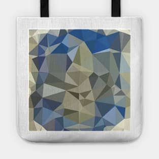 Cornflower Blue Abstract Low Polygon Background Tote