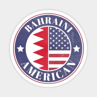 Proud Bahraini-American Badge - Bahrain Flag Magnet