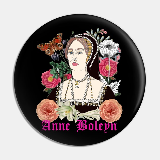 Anne Boleyn Pin by White B Gifts