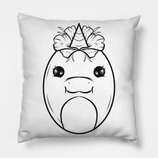 Unicorn Easter Egg As Color In Easter Pillow