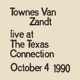 Townes Van Zandt LIVE T-Shirt