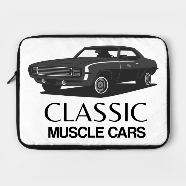 Classic Muscle Cars Black Varient Classic Muscle Cars Laptop