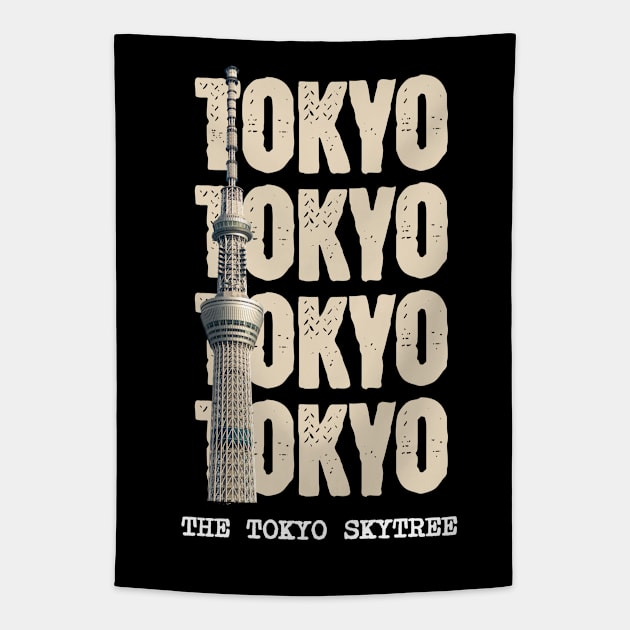 The Tokyo Skytree Tapestry by Odetee