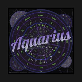 Aquarius Zodiac Astrology T-Shirt