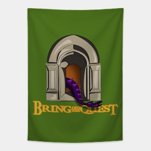 Quest Unveiled: Medieval Dragon Entrance Tapestry