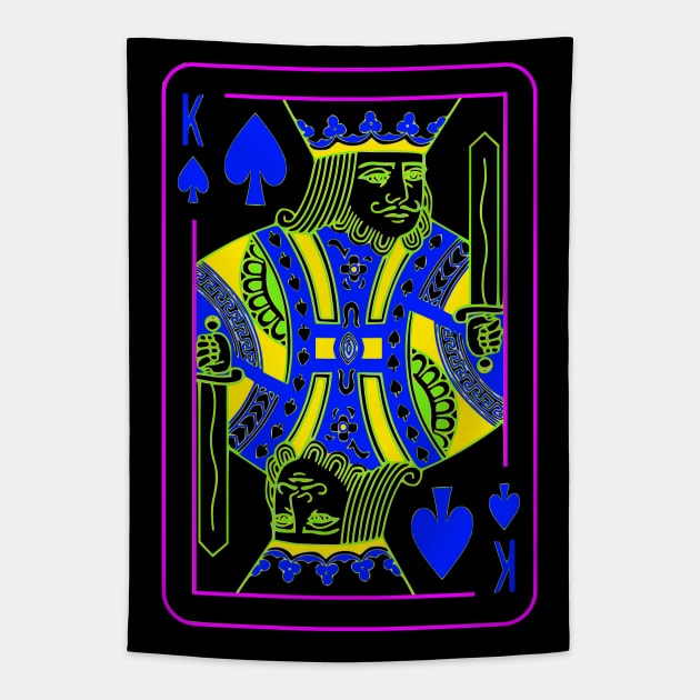 King of Spades Bright Mode Tapestry by inotyler