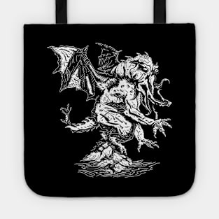 Cthulhu, Lovecraft, HEJK81, white Tote