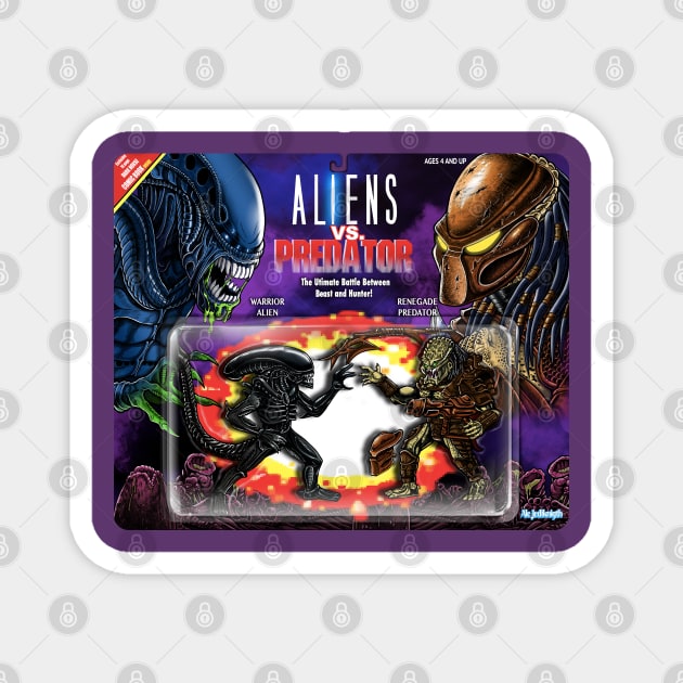 Alien vs Predator Card Magnet by Ale_jediknigth