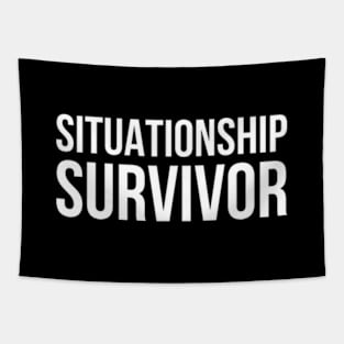 Y2K Funny Slogan Situationship Survivor II Tapestry