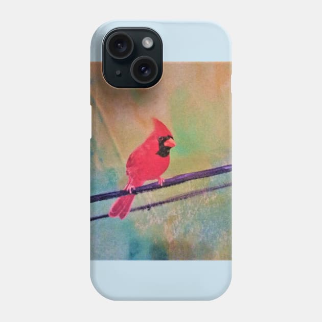 Vintage Cardinal Phone Case by Amber's Dreams