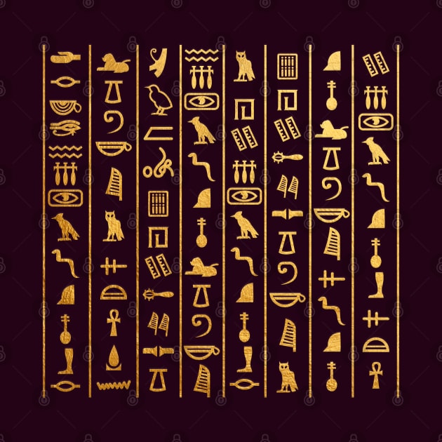 Hieroglyphs language: Ancient Egypt by Da Vinci Feather