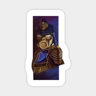 Digital steampunk painting "the enforcer" Magnet