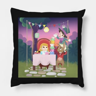 Alice and the Tea Party Pillow