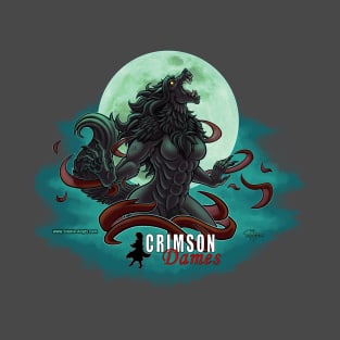 Crimson Dames - Orphan Shewolf - Art on back. T-Shirt