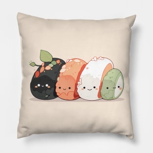 Sushi Friends: Adorable Set of Kawaii Rolls Pillow