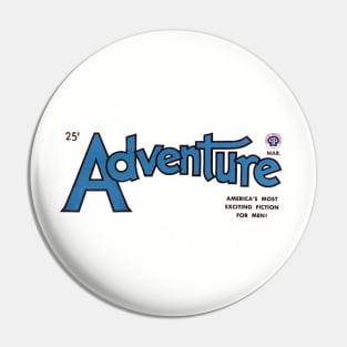 Adventure Magazine Pin