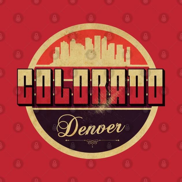 Vintage Colorado Denver by CTShirts