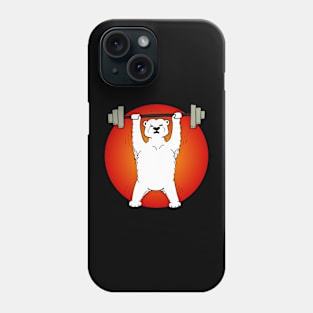 Powerlifting Polar Bear Phone Case