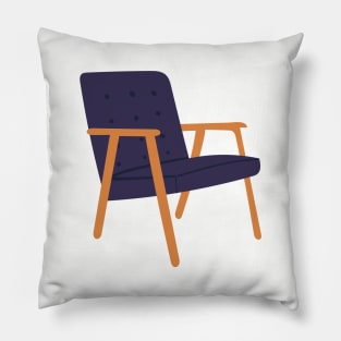 Mid Century Retro Eames Chair Design Pillow