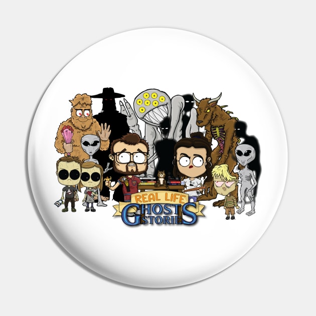 Dan, Emma, monsters and ghosts Pin by RLGS store